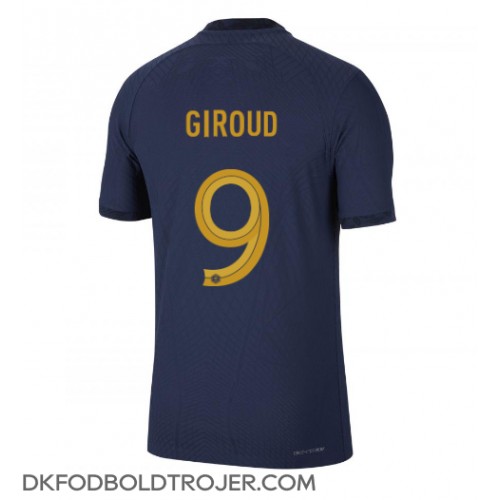Billige Frankrig Olivier Giroud #9 Hjemmebane Fodboldtrøjer VM 2022 Kortærmet